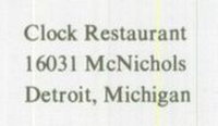 Clock Restaurant - 1971 Yearbook